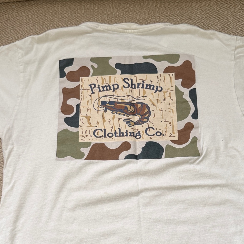 White Camo Short Sleeve Tee